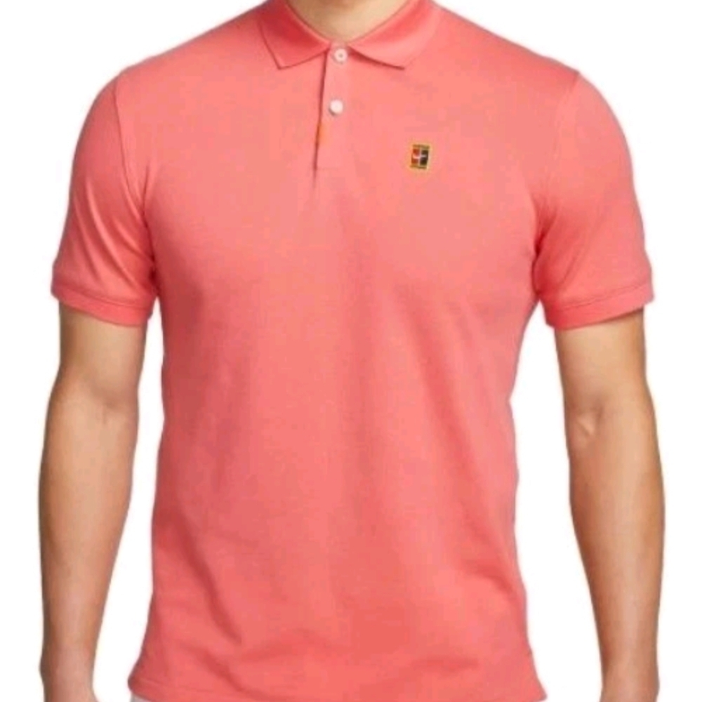 Nike Polo Men's Slim Fit Tennis Polo Shirt Size XLarge DA4379-894 Sea Coral